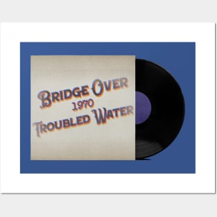 RETRO VINYL OVER BRIDGE 1970 Posters and Art